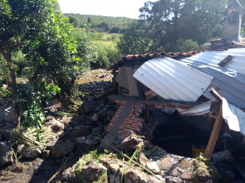 Daños cuantiosos por lluvia en Querétaro