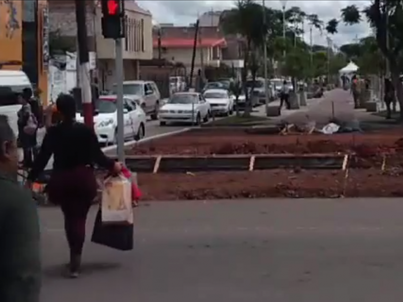 Continúan trabajos de paso seguro en Sahuayo