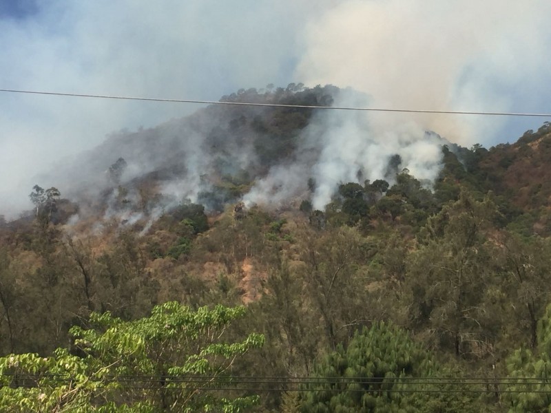 Continúan trabajos para controlar incendio