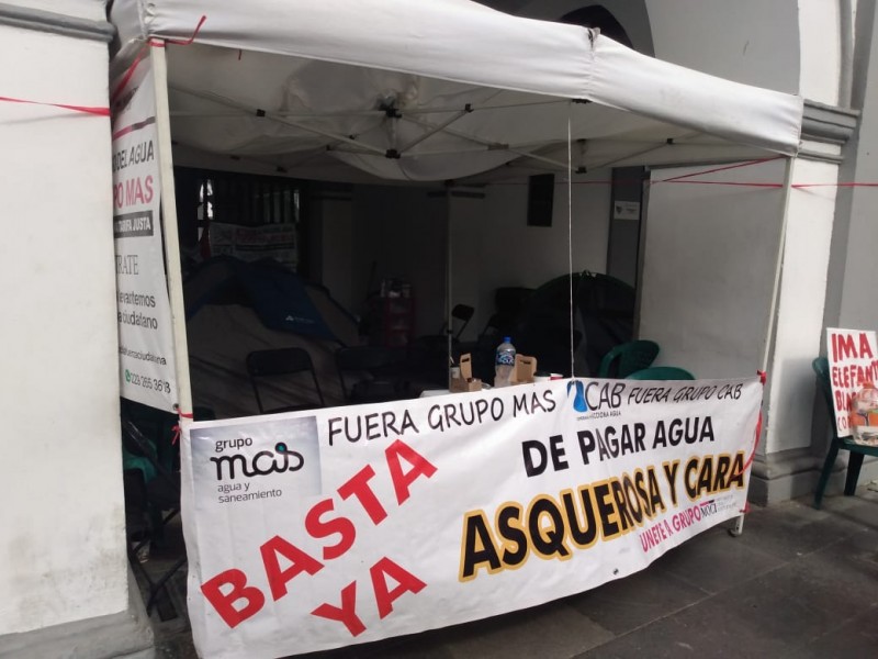 Continuará plantón del MOCI en Palacio de Veracruz