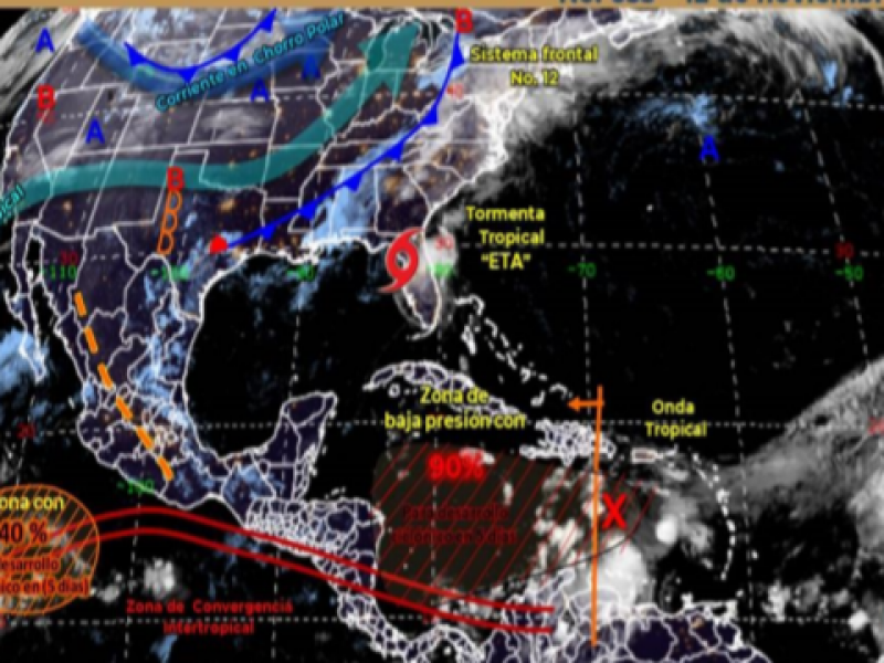 Continuarán las lluvias en Chiapas