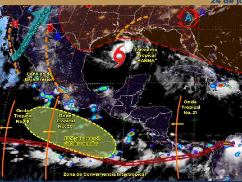 Continuarán las lluvias en el estado de Zacatecas