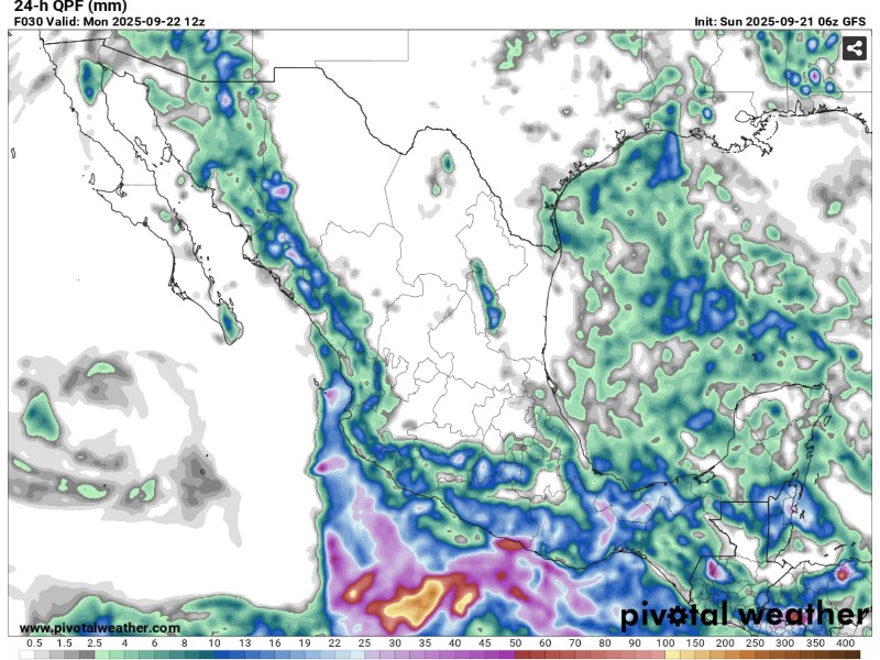 Continuarán las lluvias en Veracruz