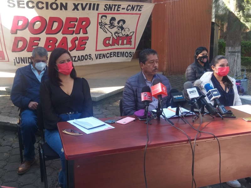 Continuarán movilizaciones de la CNTE; denuncian asignación ilegal de plazas