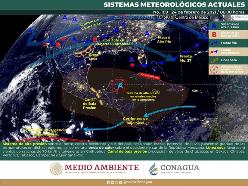 Continuarán vientos fuertes en zonas costeras de Sonora
