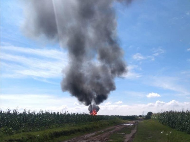 Controla fuerza física de PEMEX fuga clandestina en Ocotitlan, Acajete