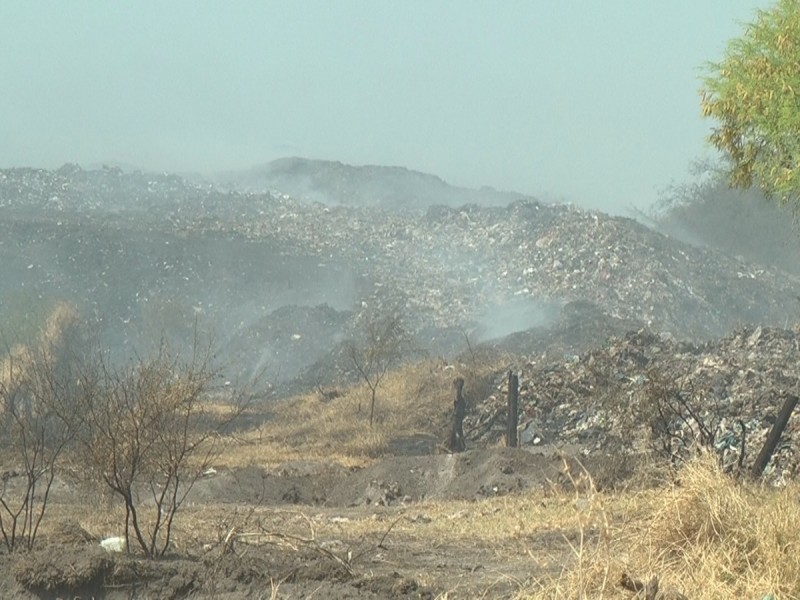 Controlado incendio del basurero municipal de Sahuayo