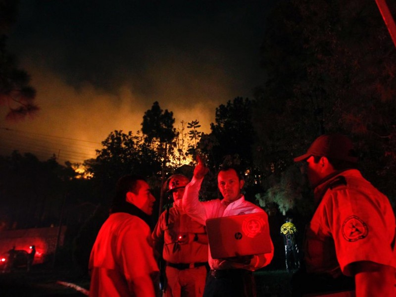 Controlado incendio en Pinar de la Venta