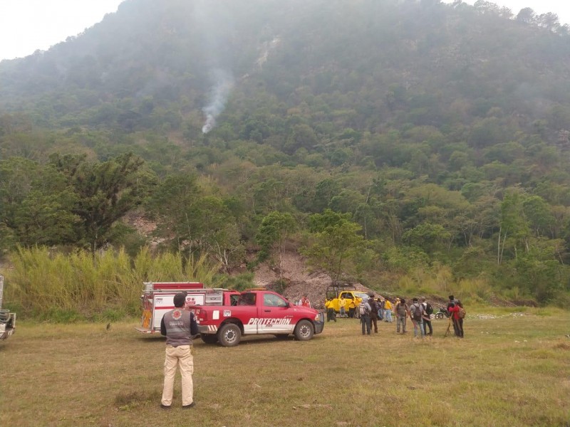 Controlados al 90% incendios forestales de Tenejapan y Maltrata