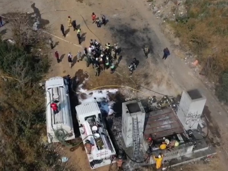 Controlan incendio en respiradero de Ecatepec