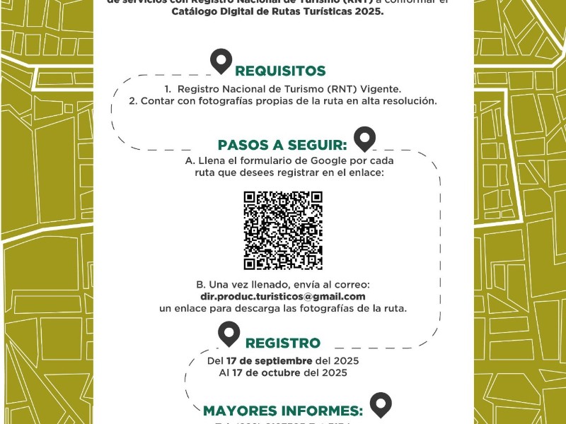 Convoca SECTUR a registrase en Catálogo Digital de Rutas Turísticas