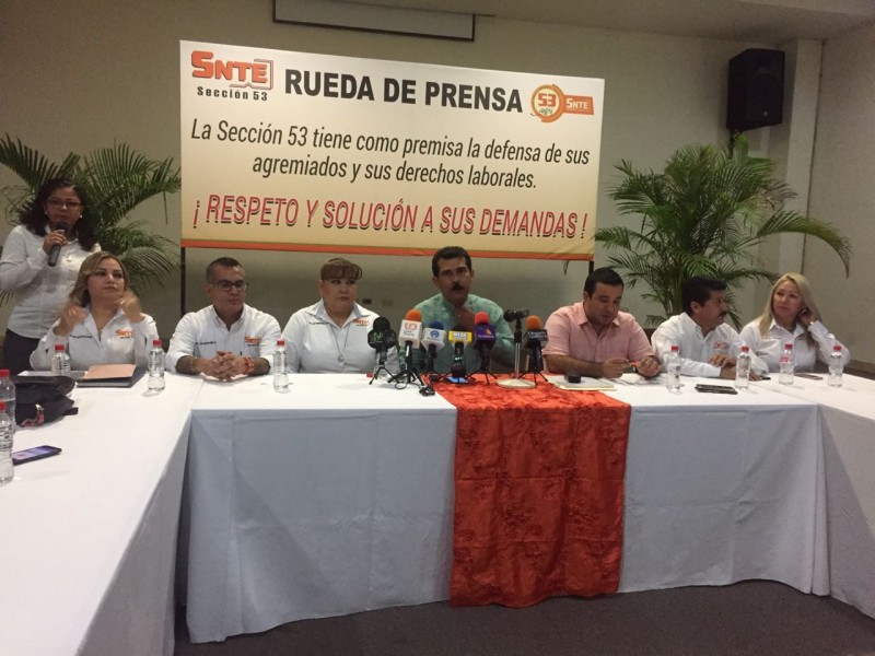 Convoca SNTE53 a paro estatal el 20 agosto