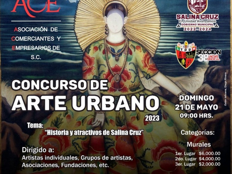 Convocan a participar en Concurso de arte urbano Salina Cruz