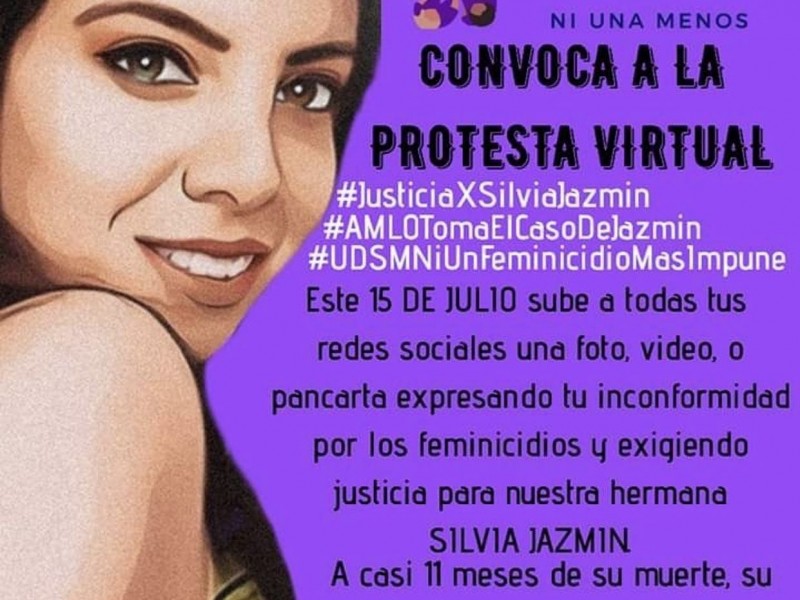 Convocan a protesta virtual para exigir justicia por feminicidio