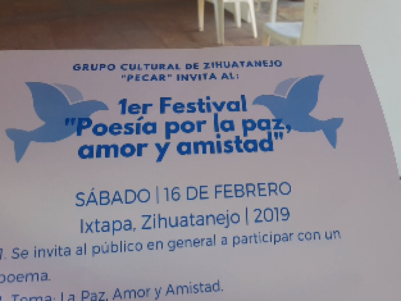 Convocan al 1er Festival de Poesía en Zihuatanejo