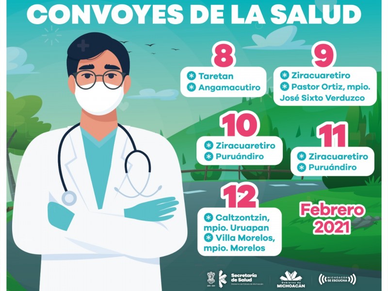 Convoyes de la salud visitará pequeñas localidades de Michoacán