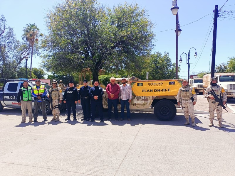 Coordinación Estatal de Protección Civil combate a dos incendios forestales