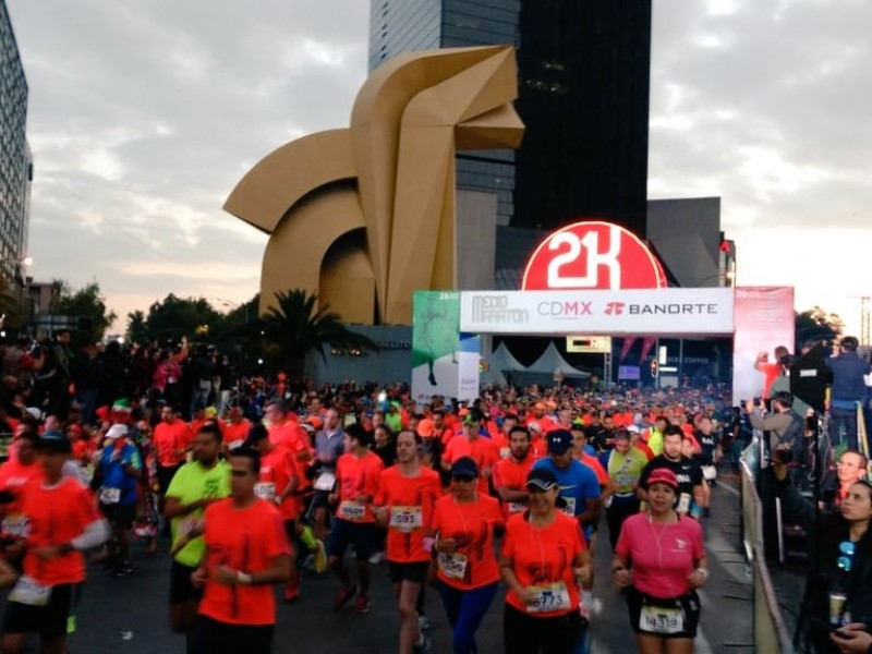 Corredor muere en Medio Maratón CDMX