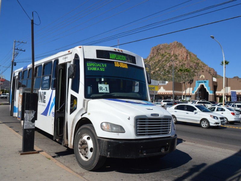 Costo del pasaje muy elevado en Guaymas