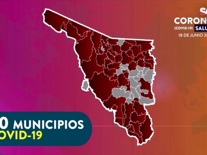COVId 19, se extiende a 50 Municipios de Sonora