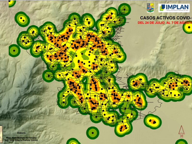 COVID.-19 sigue dispersándose en Tepic