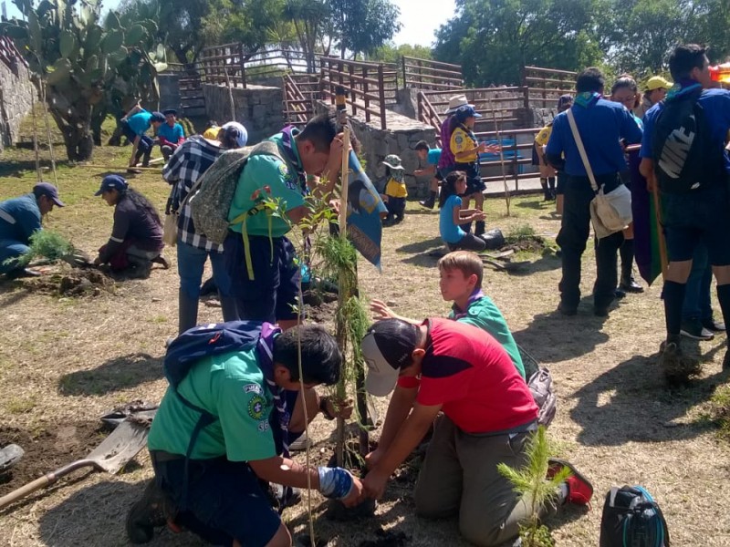 Crean primer Bosque Scout en Ecoparque Metropolitano poblano