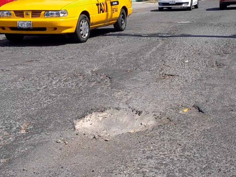 Crece cantidad de baches en calle Doctor José Guillermo Ruelas