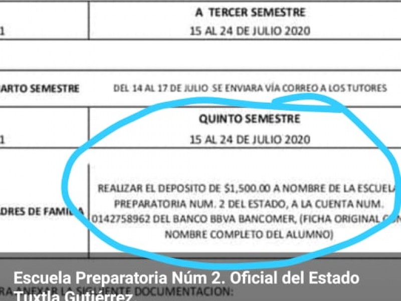 Crece inconformidad por cobros rígidos en escuelas públicas