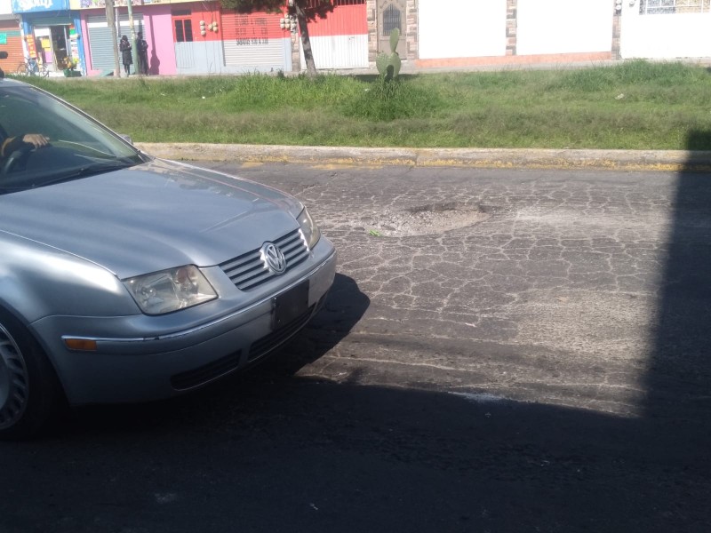 Crece la cantidad de baches en Torres Chicas Toluca