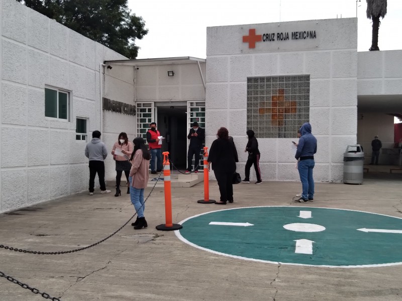 Crece positividad en pruebas Covid-19 de la Cruz Roja Mexicana