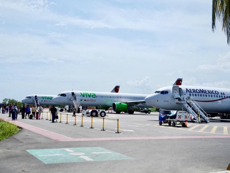 Crece tráfico aéreo en aeropuertos de Oaxaca durante el mes de julio
