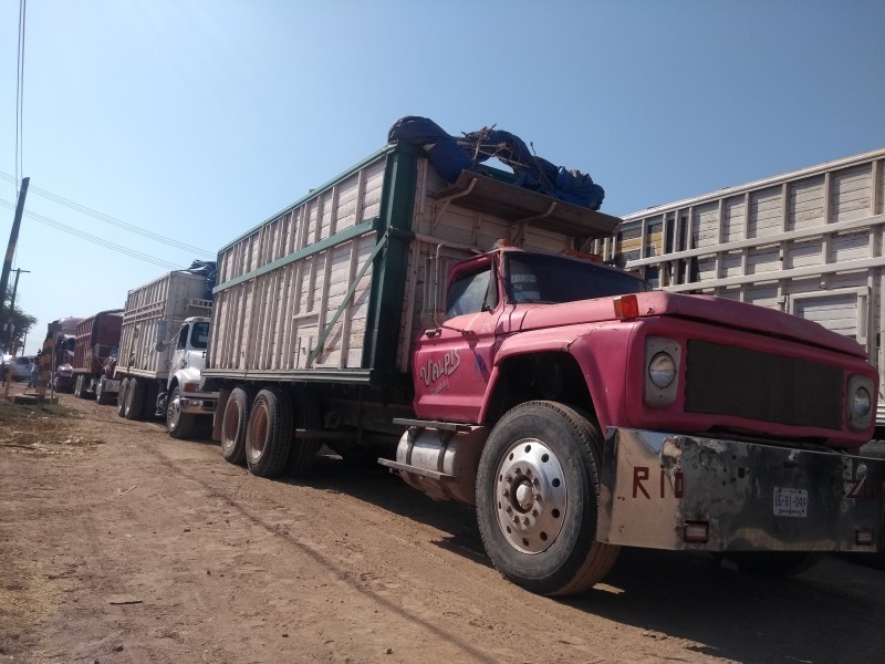 Crisis hídrica paraliza transporte de carga de maíz