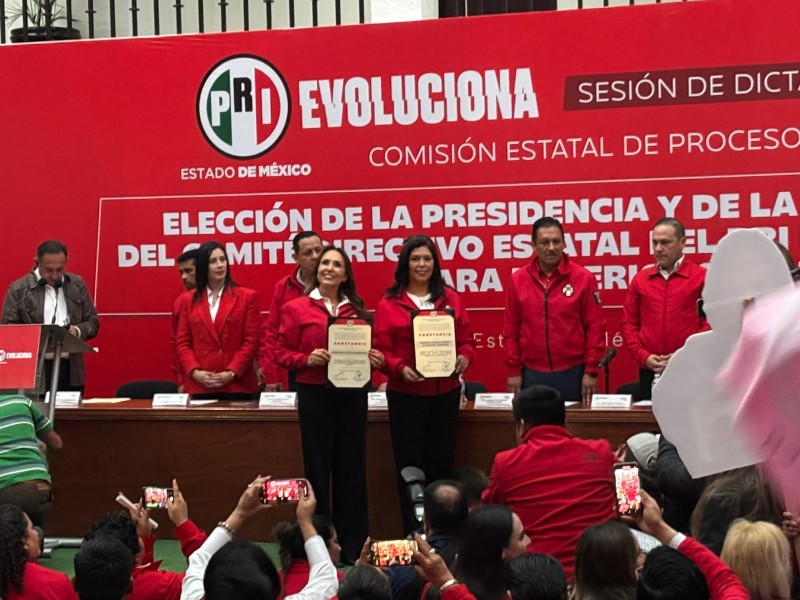 Cristina Ruíz se mantiene al frente del PRI en EDOMEX
