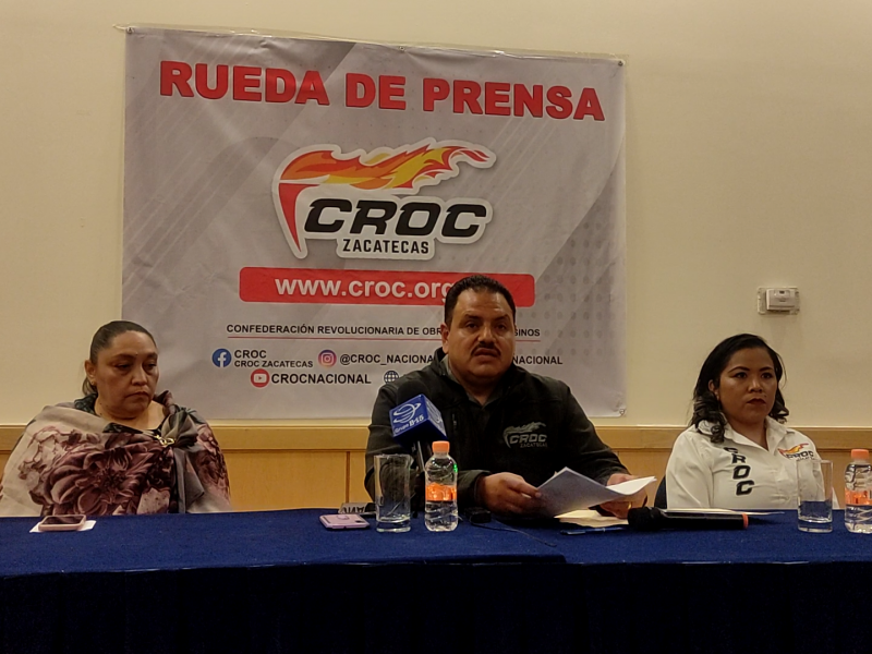 CROC busca legitimar contratos colectivos de sindicatos en Zacatecas