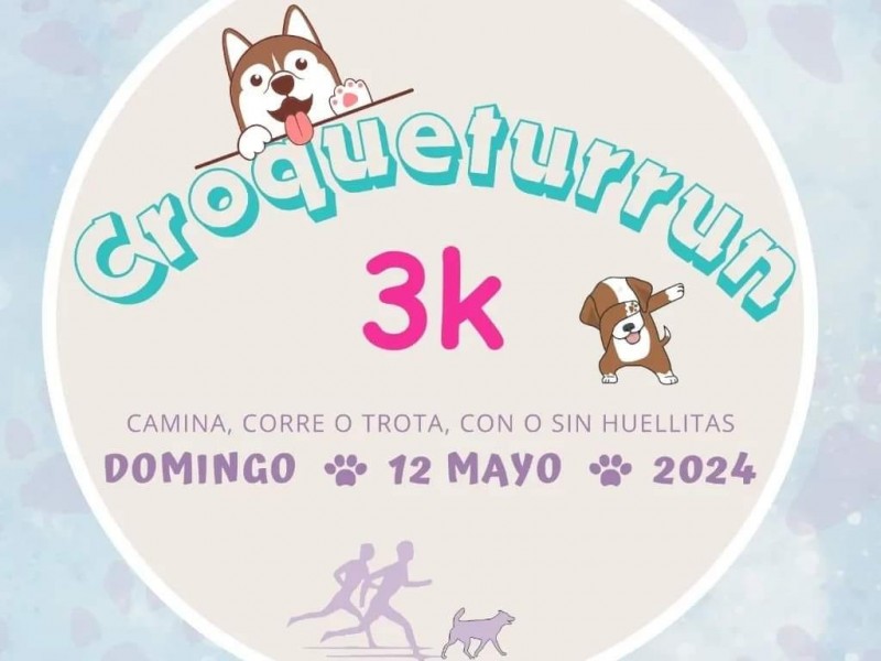 Croqueturrun: un 3k para apoyar a albergues de animales