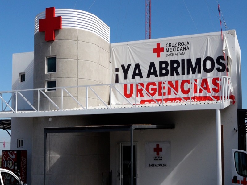 Cruz Roja base Altata, incrementó en número de atenciones