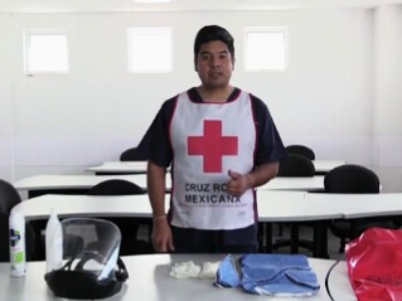 Cruz Roja brinda asesoría en bioseguridad para periodistas