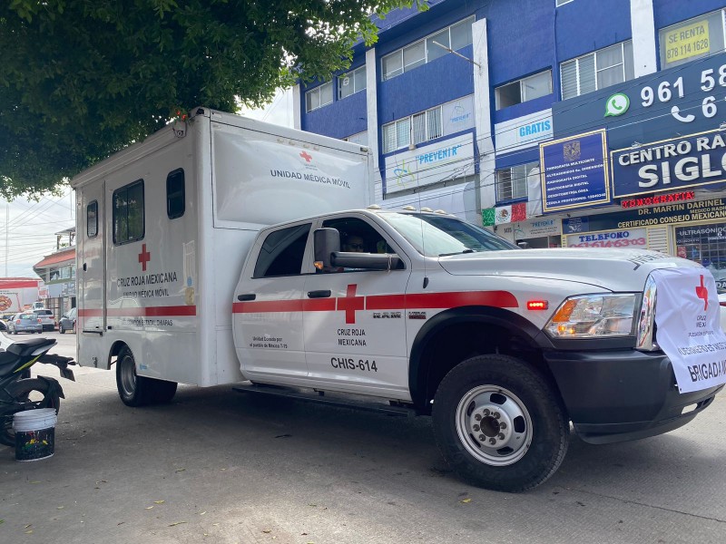 Cruz Roja Chiapas envía brigada médica a damnificados de Guerrero