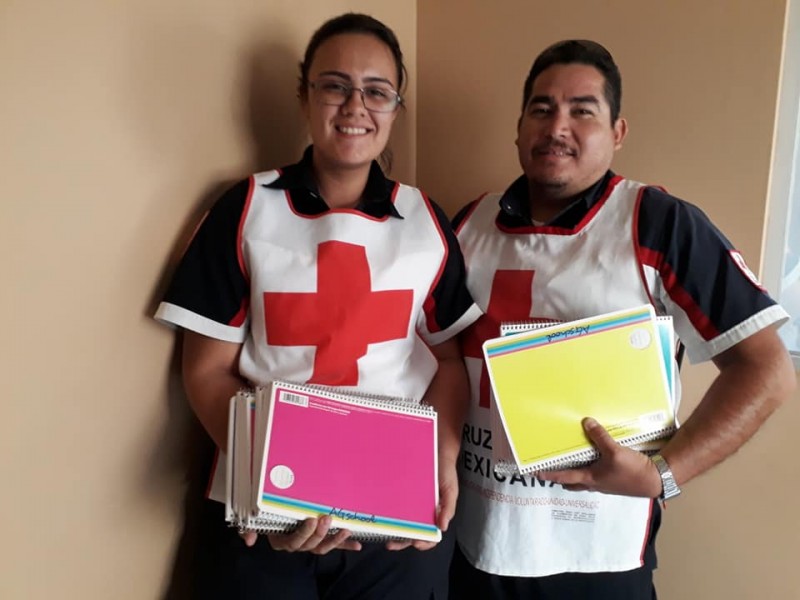 Cruz Roja comienza colecta de útiles escolares