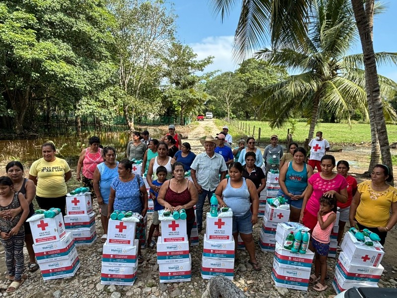 Cruz Roja entrega ayuda humanitaria a comunidades afectadas por lluvias
