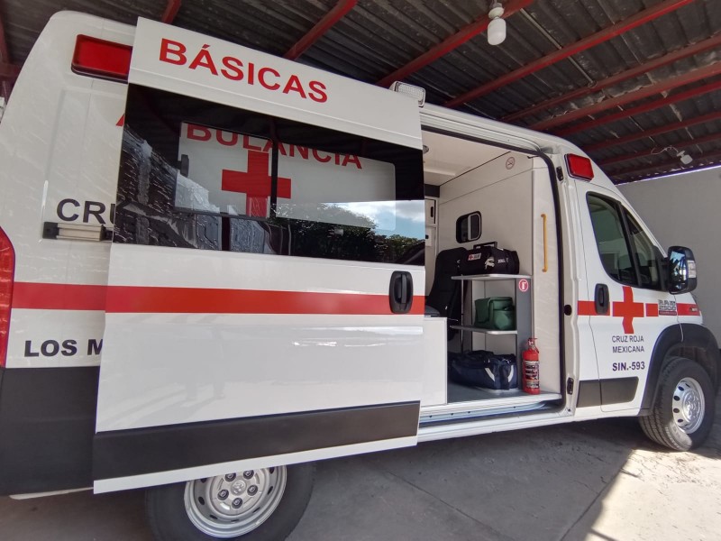Cruz Roja Estatal entrega nueva ambulancia al municipio de Ahome