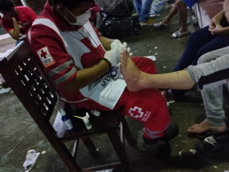 Cruz Roja mantiene atención médica a caravanas migrantes
