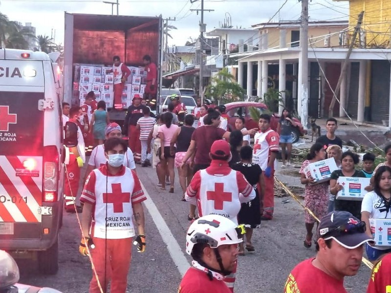 Cruz Roja Mexicana llega a Acapulco con ayuda humanitaria