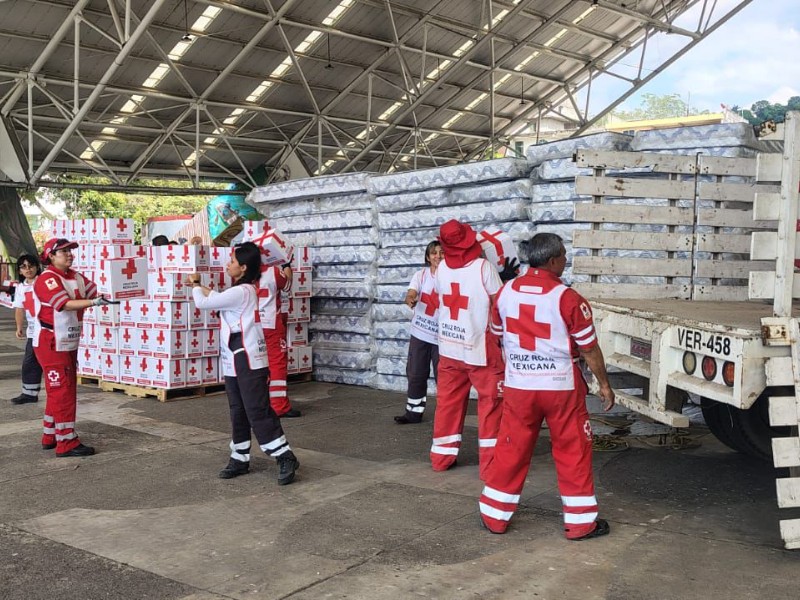 Cruz Roja Tuxpan mantiene apoyo a municipios afectados y operatividad