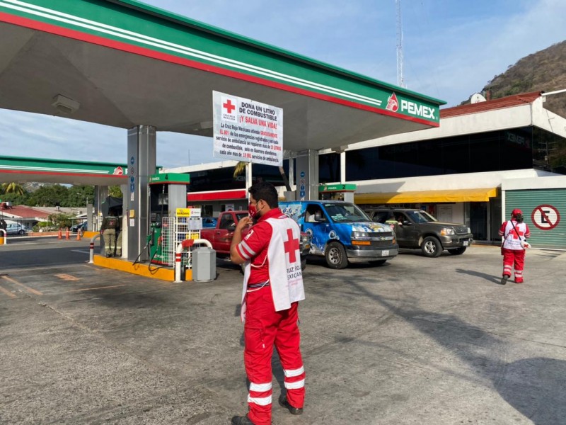 Cruz Roja Zihuatanejo pide donación de gasolina para ambulancias