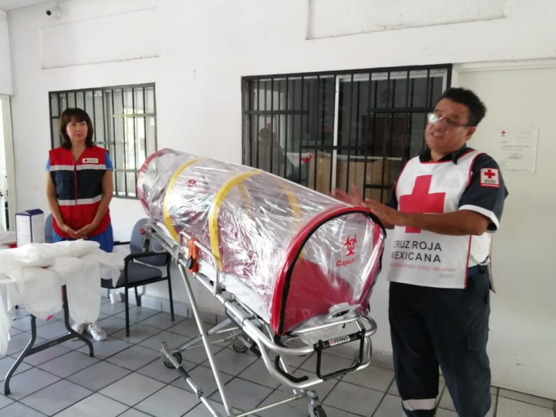 Cruz Roja Zihuatanejo presenta función de cápsula aislante