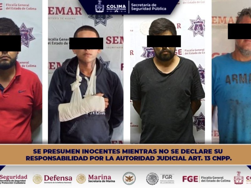Cuatro detenidos con narcóticos durante operativos de seguridad