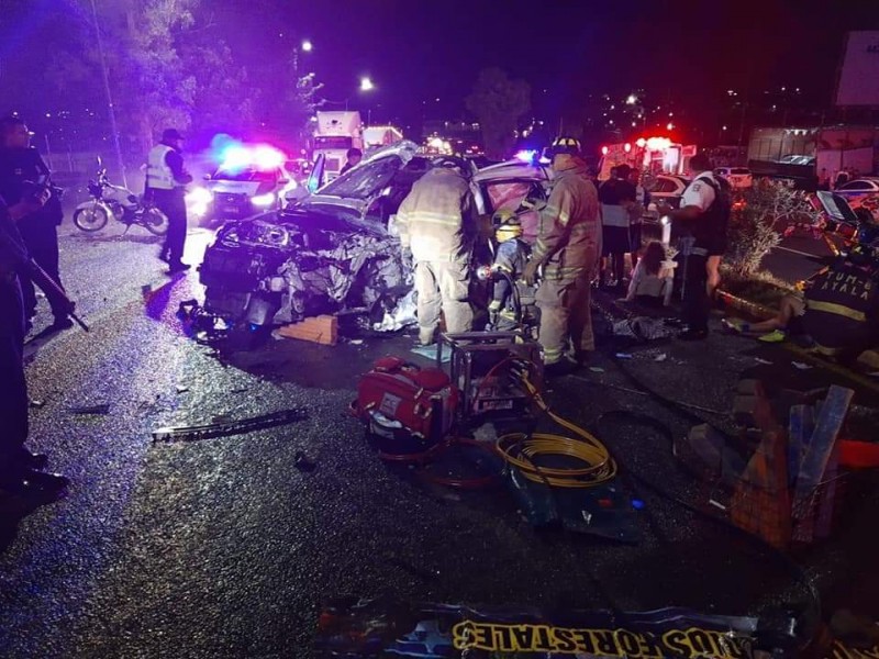 Cuatro personas fallecidas, saldo de accidente en la salida Salamanca
