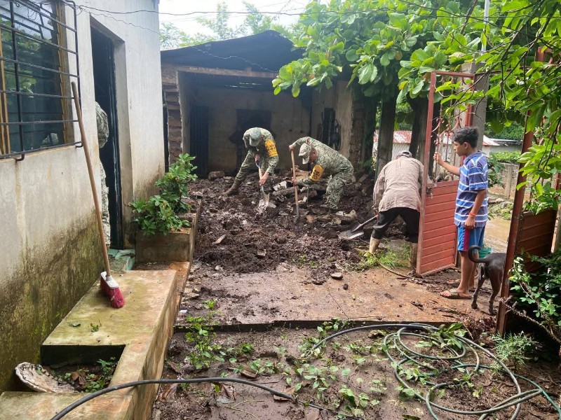 Cuatro municipios de Chiapas afectados por las lluvias de los últimos días