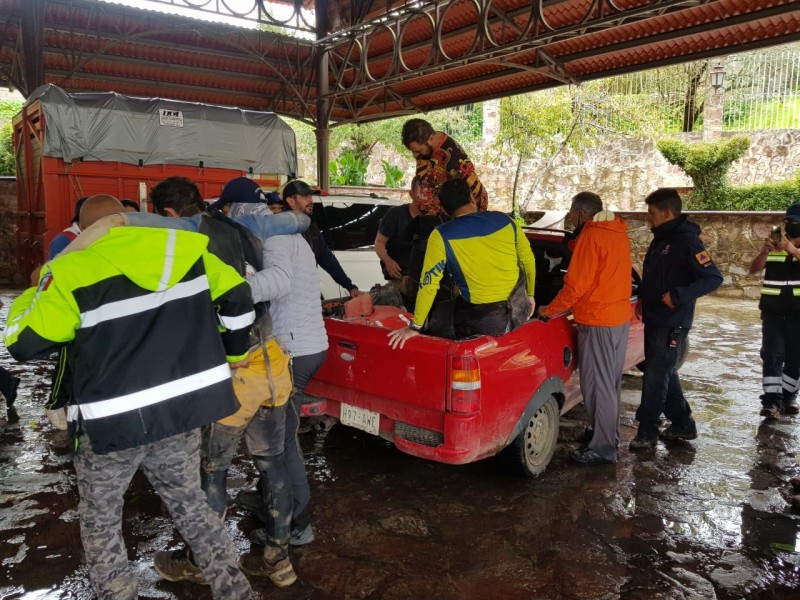 Cuatro personas entraron al cañón del Puente de Piedra